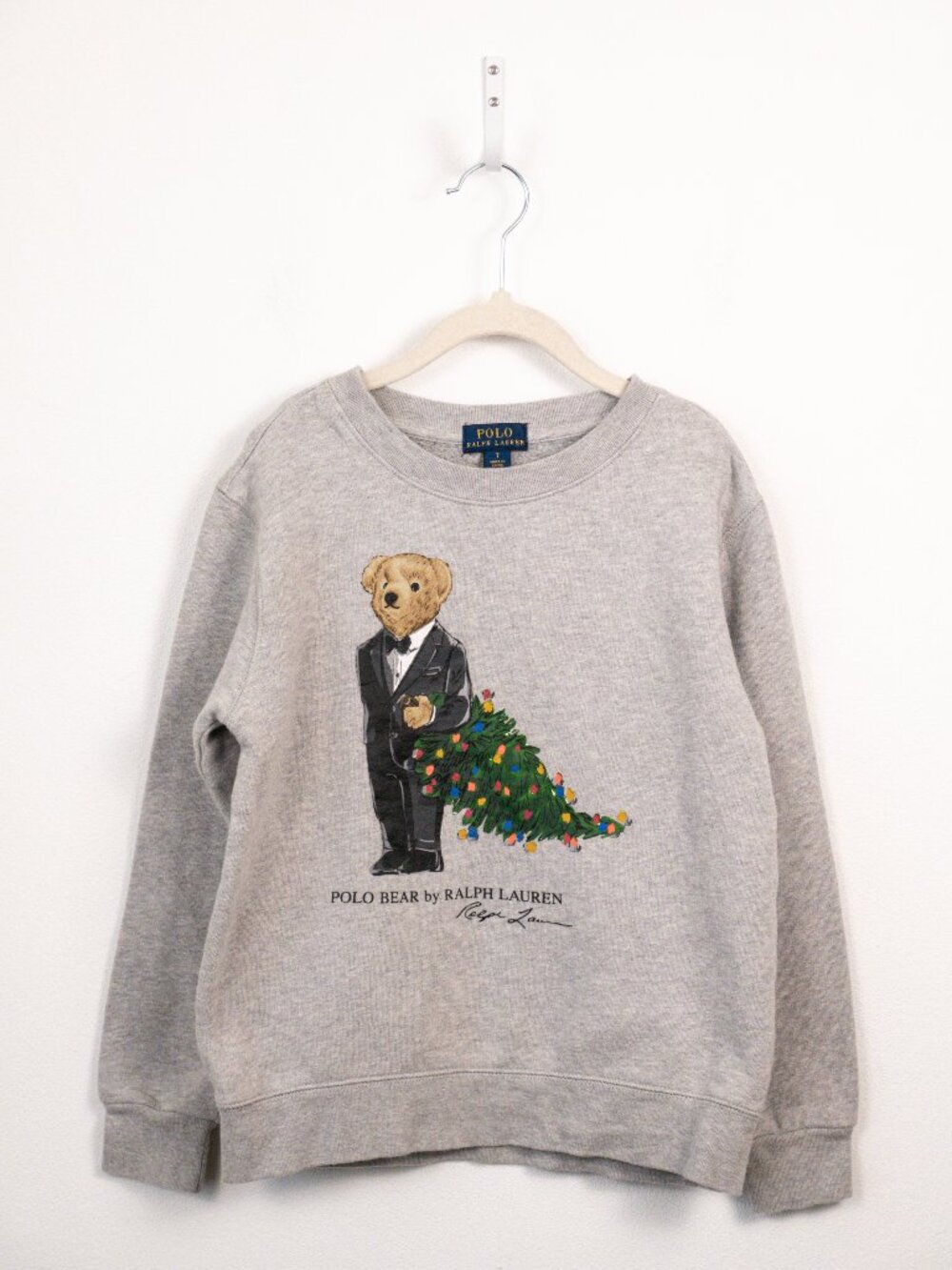 Polo Ralph Lauren Kids Holiday Polo Bear Christmas Tree Sweatshirt 7